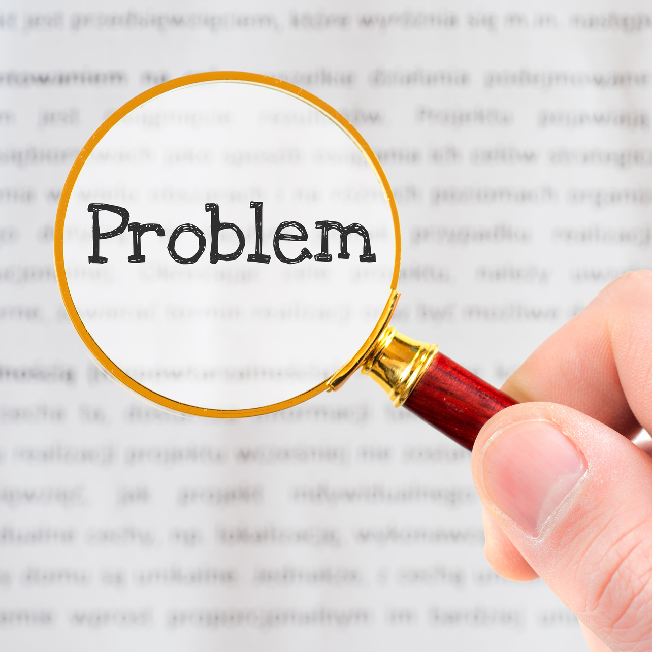 PROBLEMS is magnified.